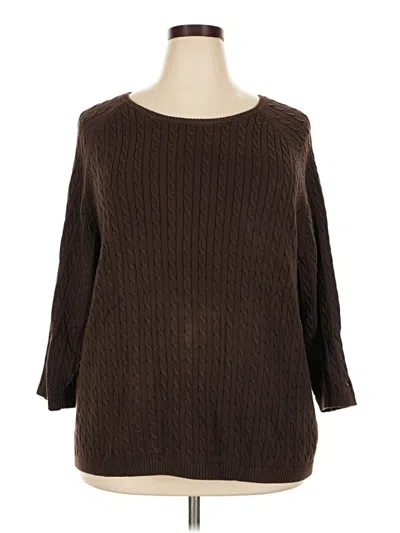 Pre-owned Tommy Hilfiger Pullover Sweater In Brown