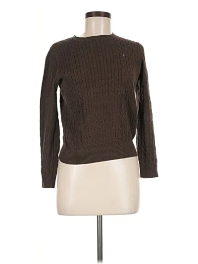 Pre-owned Tommy Hilfiger Pullover Sweater In Brown