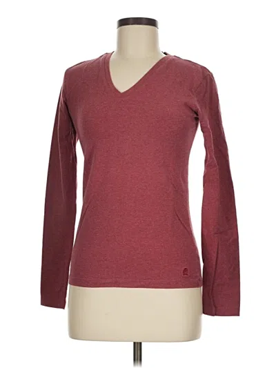 Pre-owned Tommy Hilfiger Pullover Sweater In Burgundy