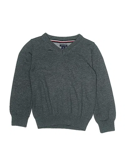 Pre-owned Tommy Hilfiger Kids' Pullover Sweater In Gray