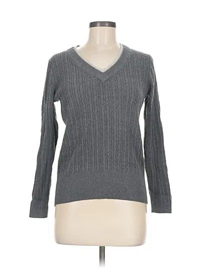 Pre-owned Tommy Hilfiger Pullover Sweater In Gray