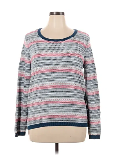 Pre-owned Tommy Hilfiger Pullover Sweater In Gray