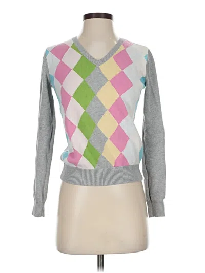 Pre-owned Tommy Hilfiger Pullover Sweater In Gray