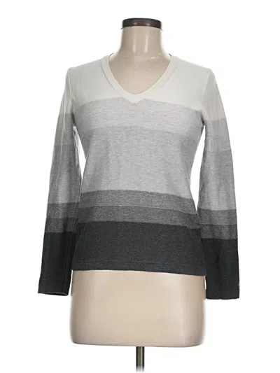 Pre-owned Tommy Hilfiger Pullover Sweater In Gray