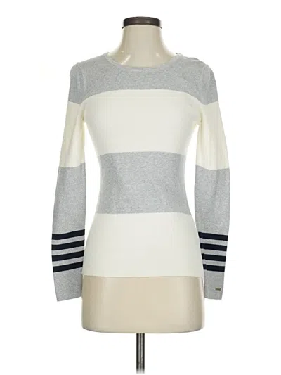 Pre-owned Tommy Hilfiger Pullover Sweater In Gray