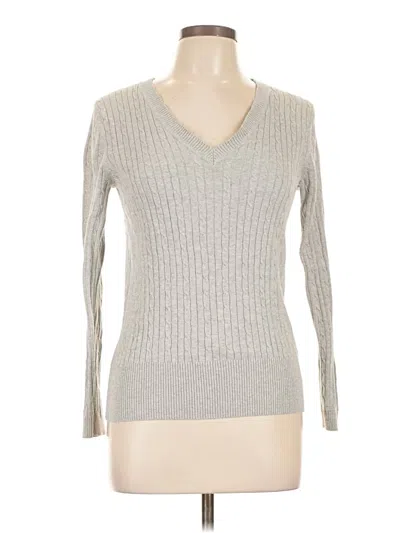 Pre-owned Tommy Hilfiger Pullover Sweater In Gray