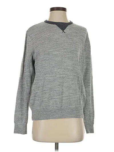 Pre-owned Tommy Hilfiger Pullover Sweater In Gray