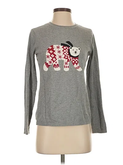 Pre-owned Tommy Hilfiger Pullover Sweater In Gray