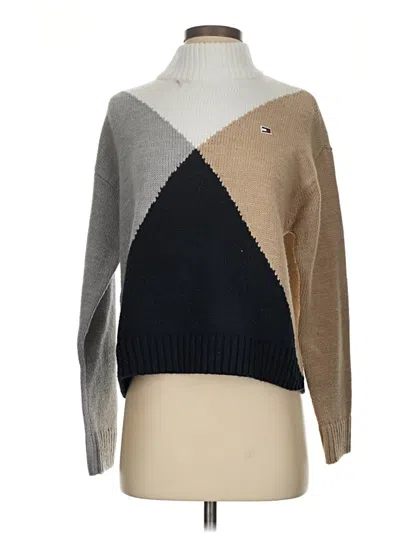 Pre-owned Tommy Hilfiger Pullover Sweater In Gray
