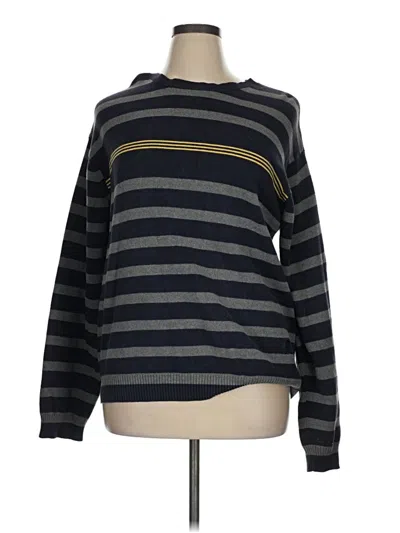 Pre-owned Tommy Hilfiger Pullover Sweater In Gray