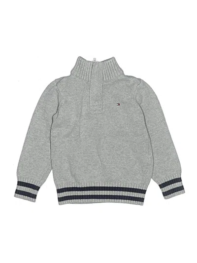 Pre-owned Tommy Hilfiger Kids' Pullover Sweater In Gray