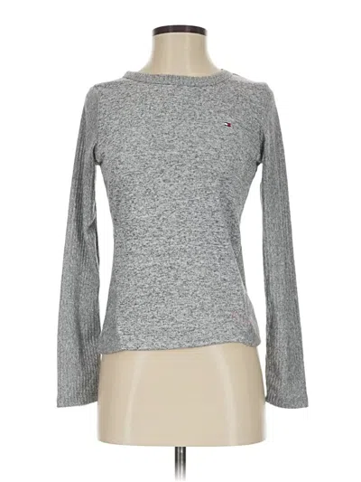 Pre-owned Tommy Hilfiger Pullover Sweater In Gray