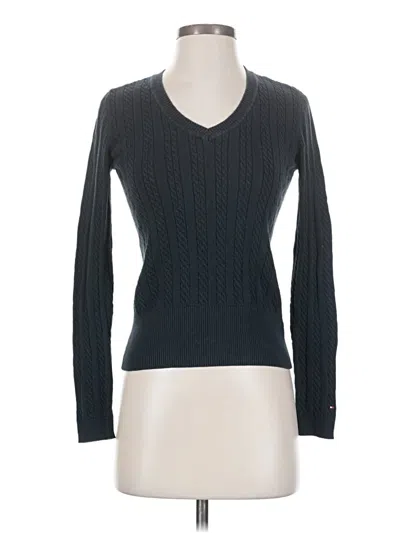 Pre-owned Tommy Hilfiger Pullover Sweater In Gray