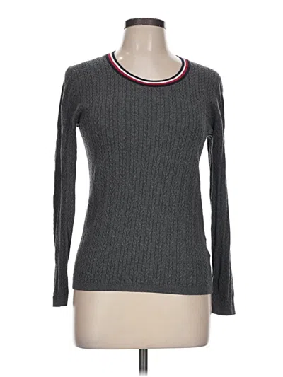 Pre-owned Tommy Hilfiger Pullover Sweater In Gray