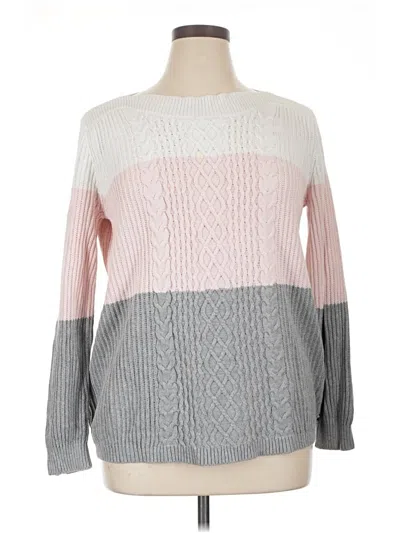 Pre-owned Tommy Hilfiger Pullover Sweater In Gray