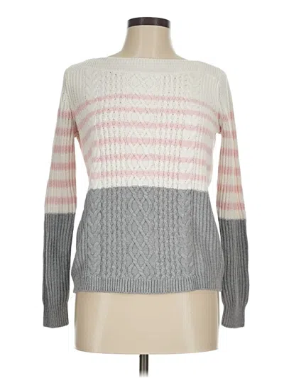 Pre-owned Tommy Hilfiger Pullover Sweater In Gray