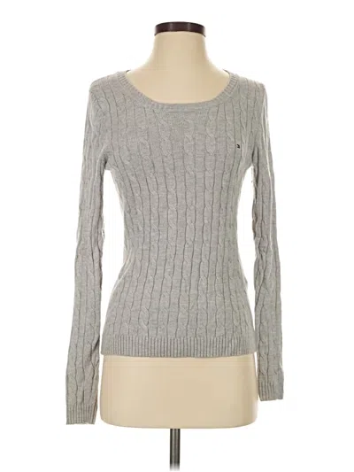 Pre-owned Tommy Hilfiger Pullover Sweater In Gray