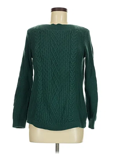 Pre-owned Tommy Hilfiger Pullover Sweater In Green