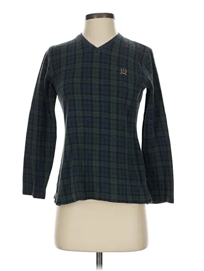 Pre-owned Tommy Hilfiger Pullover Sweater In Green