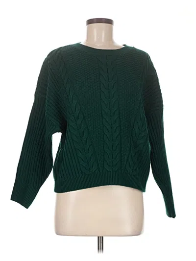 Pre-owned Tommy Hilfiger Pullover Sweater In Green