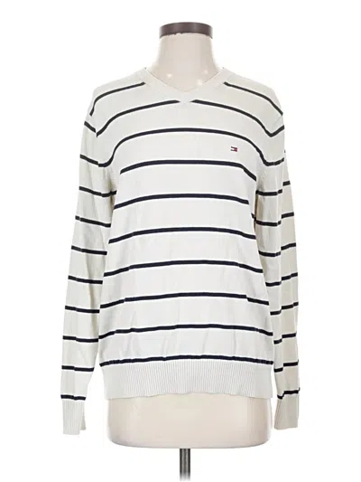 Pre-owned Tommy Hilfiger Pullover Sweater In Ivory