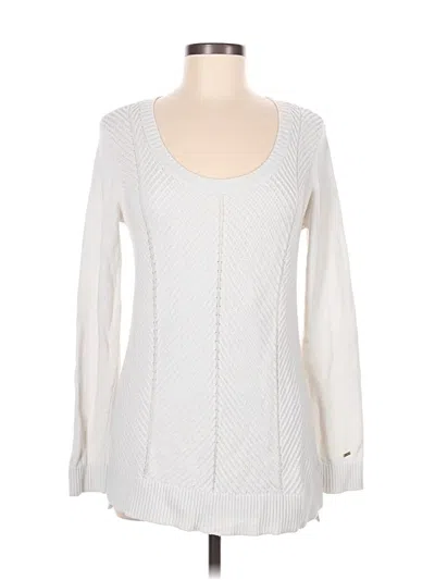 Pre-owned Tommy Hilfiger Pullover Sweater In Ivory