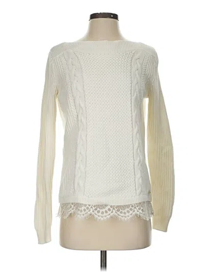Pre-owned Tommy Hilfiger Pullover Sweater In Ivory