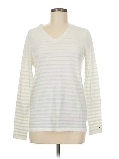 Pre-owned Tommy Hilfiger Pullover Sweater In Ivory