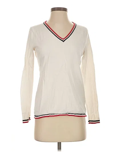Pre-owned Tommy Hilfiger Pullover Sweater In Ivory