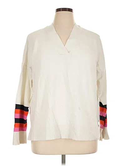 Pre-owned Tommy Hilfiger Pullover Sweater In Ivory