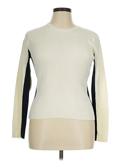 Pre-owned Tommy Hilfiger Pullover Sweater In Ivory