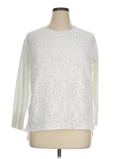 Pre-owned Tommy Hilfiger Pullover Sweater In Ivory