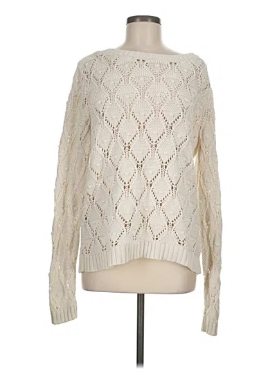 Pre-owned Tommy Hilfiger Pullover Sweater In Ivory