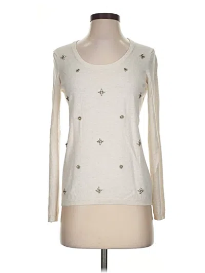 Pre-owned Tommy Hilfiger Pullover Sweater In Ivory