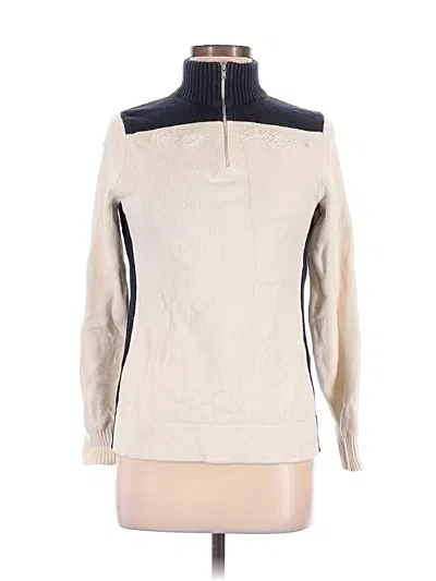Pre-owned Tommy Hilfiger Pullover Sweater In Ivory