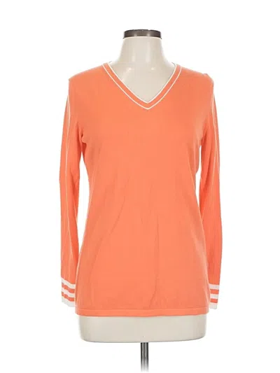 Pre-owned Tommy Hilfiger Pullover Sweater In Orange
