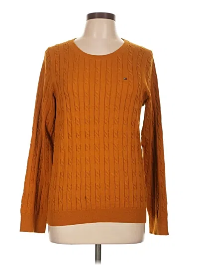 Pre-owned Tommy Hilfiger Pullover Sweater In Orange