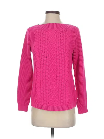 Pre-owned Tommy Hilfiger Pullover Sweater In Pink