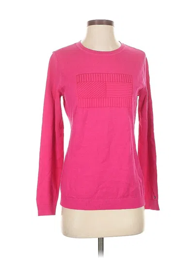 Pre-owned Tommy Hilfiger Pullover Sweater In Pink