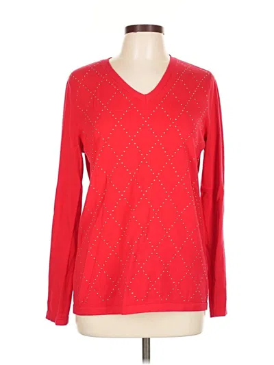 Pre-owned Tommy Hilfiger Pullover Sweater In Pink