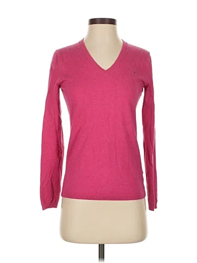 Pre-owned Tommy Hilfiger Pullover Sweater In Pink