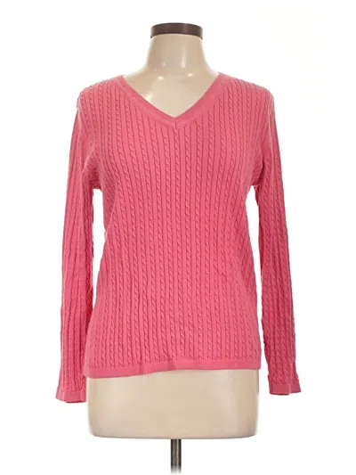 Pre-owned Tommy Hilfiger Pullover Sweater In Pink