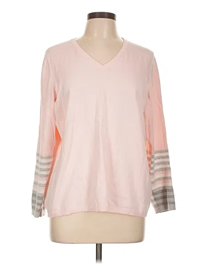 Pre-owned Tommy Hilfiger Pullover Sweater In Pink