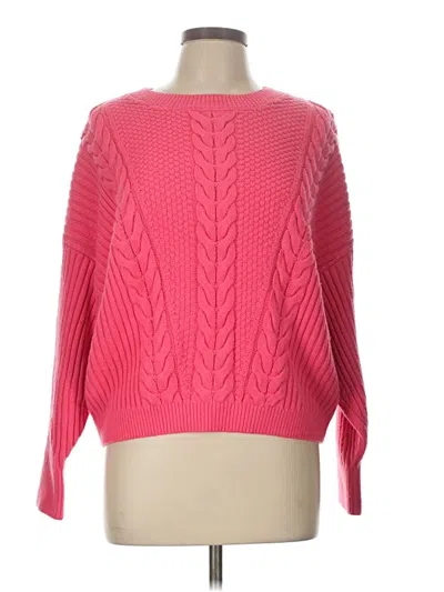 Pre-owned Tommy Hilfiger Pullover Sweater In Pink