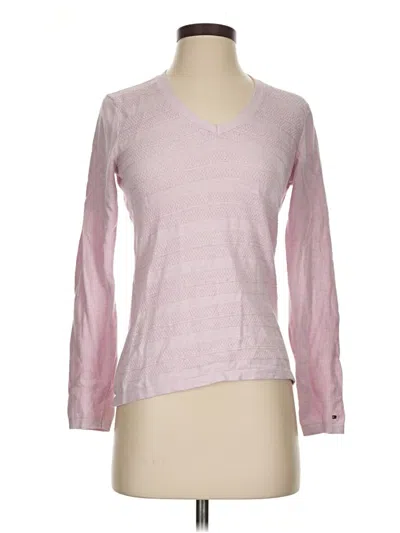 Pre-owned Tommy Hilfiger Pullover Sweater In Pink