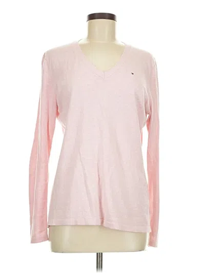 Pre-owned Tommy Hilfiger Pullover Sweater In Pink