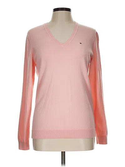Pre-owned Tommy Hilfiger Pullover Sweater In Pink