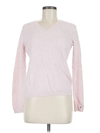 Pre-owned Tommy Hilfiger Pullover Sweater In Pink