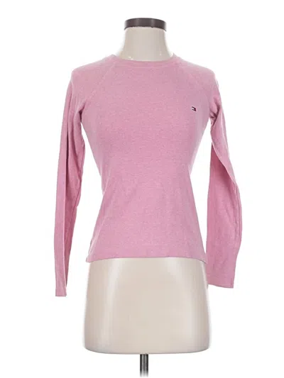 Pre-owned Tommy Hilfiger Pullover Sweater In Pink