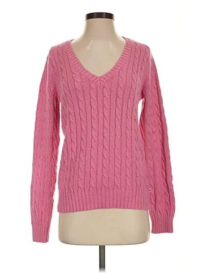 Pre-owned Tommy Hilfiger Pullover Sweater In Pink